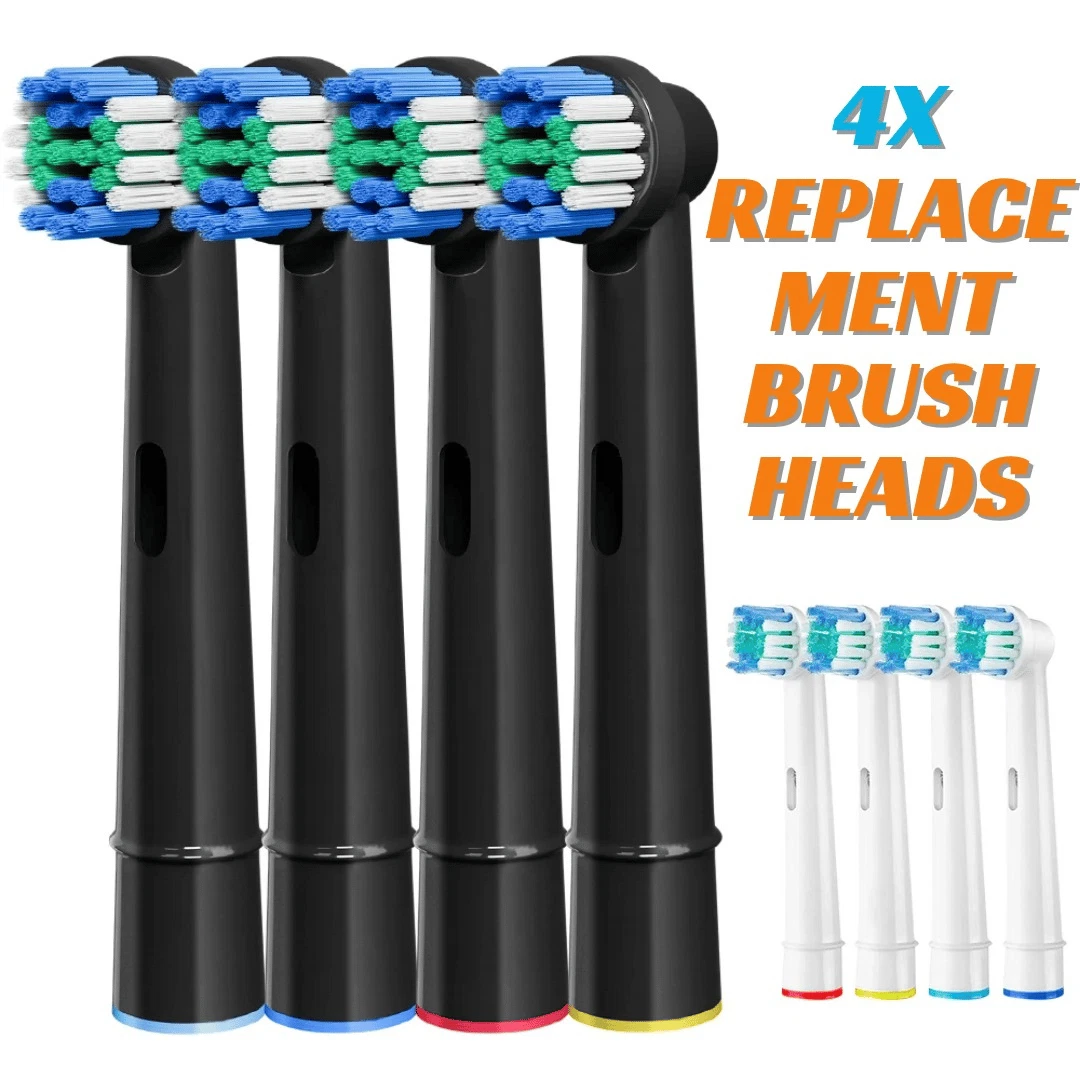 Electric Toothbrush Heads Compatible With Oral B Braun Replacement Brush Heads