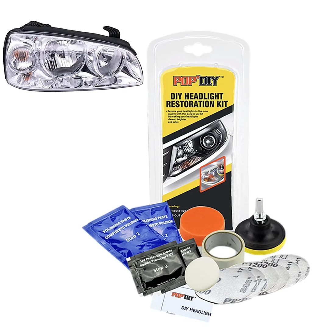 16pcs Car Headlight Lens Restoration Repair Kit Polishing Cleaner Cleaning Tools