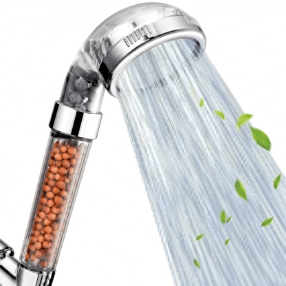 Shower Head High Pressure Universal 30% Water Saving Large Bath 3 Mineral Balls