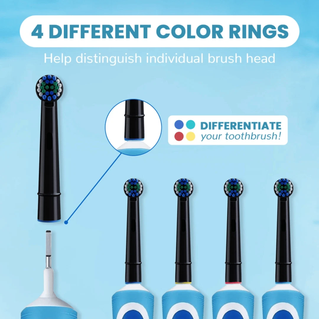 Electric Toothbrush Heads Compatible With Oral B Braun Replacement Brush Heads