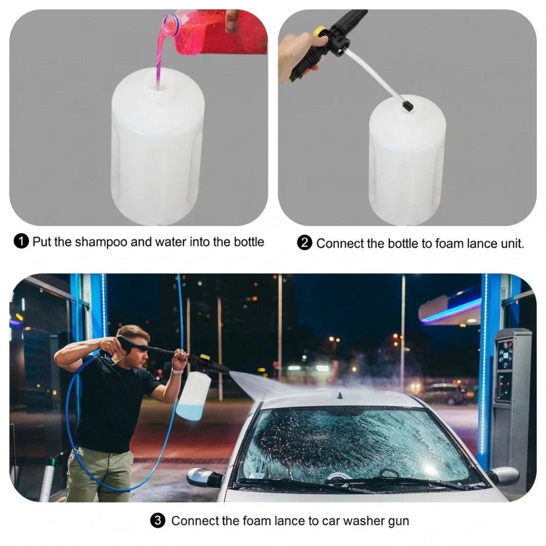 Snow Foam Lance Cannon 750ml Karcher K2 K3 K4 K5 K6 K7 Pressure Washer Car Wash