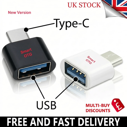 Type C to USB Adapter 3.0 USB-C 3.1 Male OTG, Female Data Connector Converter UK